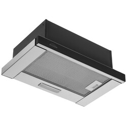 Изображение товара Вытяжка телескопическая ELIKOR Интегра Glass 50Н-400-В2Д серебристый/черный