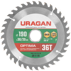 Изображение товара Диск пильный Uragan 36801-190-30-36_z01