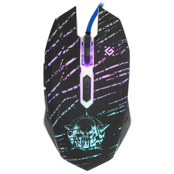 Изображение товара Мышь+коврик проводная Defender Dark Agent GM-590L [52590] черный