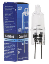 Изображение товара Лампа галогенная Camelion G4/JC/20W/12V