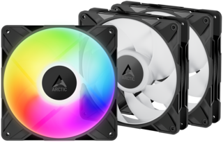 Изображение товара Комплект вентиляторов ARCTIC P14 Pro A-RGB [ACFAN00320A] черный