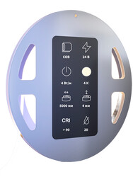 Изображение товара Светодиодная лента Maytoni 24В COB 4Вт/м 4000К 5м IP 20
