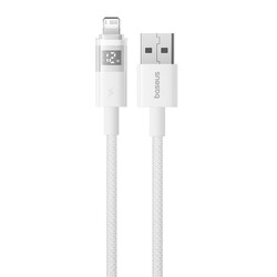 Изображение товара Кабель круглый Baseus Lightning 8-pin - USB 2.0 Type-A белый 2 м
