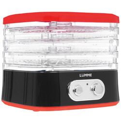 Изображение товара Сушилка для овощей и фруктов LUMME LU-FD1854A красный
