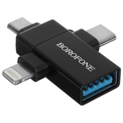 Изображение товара OTG-переходник Borofone черный