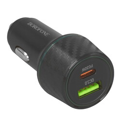 Изображение товара Автомобильное ЗУ Borofone BZ21 Brilliant черный