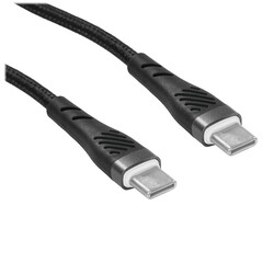 Изображение товара Кабель круглый Perfeo USB Type-C - USB Type-C черный 1 м