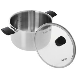 Изображение товара Кастрюля Tesoro Siena КС448 4.8 л 22 см серебристый