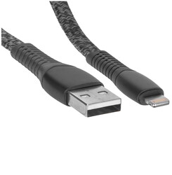 Изображение товара Кабель плоский RIVACASE Lightning 8-pin - USB 2.0 Type-A серый 1.2 м