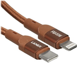 Изображение товара Кабель круглый LANEX USB Type-C - USB Type-C золотистый 1 м