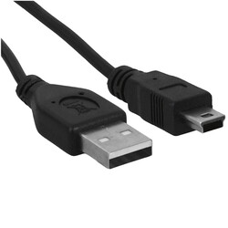 Изображение товара Кабель круглый Гарнизон mini USB - USB 2.0 Type-A черный 1 м