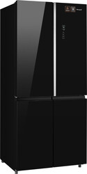 Изображение товара Холодильник многодверный   Weissgauff WCD 590 NoFrost Inverter Premium Biofresh Black Glass черный