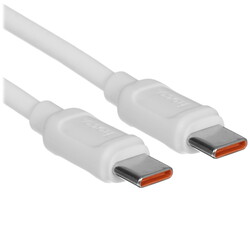 Изображение товара Кабель круглый Hoco USB Type-C - USB Type-C белый 1 м
