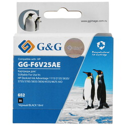 Изображение товара Картридж G&G GG-F6V25AE 652 черный