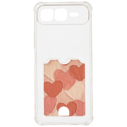 Изображение товара Накладка  Zibelino Silicone Card Holder для Infinix SMART 10 Plus прозрачный