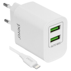 Изображение товара Сетевое зарядное устройство Pero TC02 белый