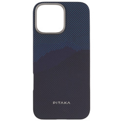 Изображение товара Накладка  Pitaka Tactile Woven Case для Apple iPhone 16 Pro Max синий/голубой
