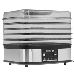 Изображение товара Сушилка для овощей и фруктов MARTA MT-FD1887D серебристый