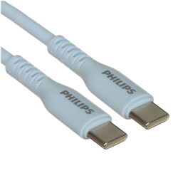 Изображение товара Кабель круглый PHILIPS USB Type-C - USB Type-C синий 1.2 м