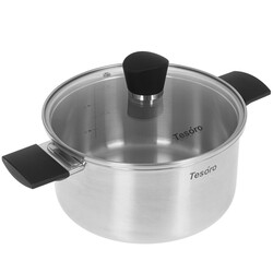 Изображение товара Кастрюля Tesoro Siena КС431 3.1 л 20 см серебристый
