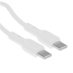 Изображение товара Кабель круглый BoraSCO USB Type-C - USB Type-C белый 1 м