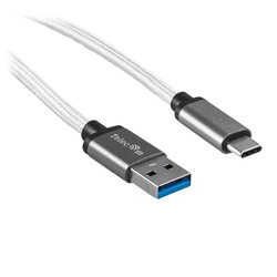 Изображение товара Кабель круглый Telecom USB Type-C - USB 3.2 Gen 1 Type-A серый 1 м