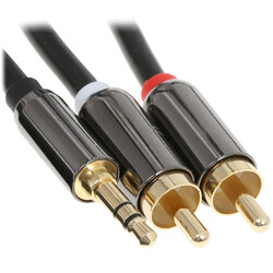 Изображение товара Кабель   DEXP jack 3.5 мм - 2RCA черный