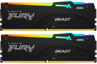 Изображение товара Оперативная память Kingston FURY Beast Black RGB [KF568C34BBEAK2-32] 32 ГБ