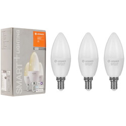 Изображение товара Комплект умных светодиодных ламп Osram Ledvance SMART+ WiFi Candle Dimmable 40 5W/2700K E14