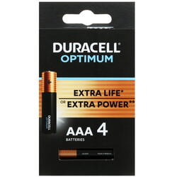 Изображение товара Батарейка Duracell Optimum AAA (LR03/FR03)