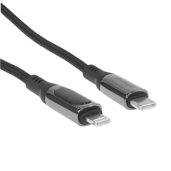 Изображение товара Кабель круглый GoGadget Lightning 8-pin - USB Type-C черный 1.2 м