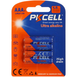 Изображение товара Батарейка PKCELL LR03-4B AAA (LR03/FR03)