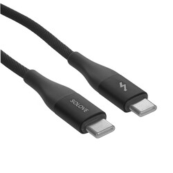 Изображение товара Кабель круглый SOLOVE USB Type-C - USB Type-C серый 1 м