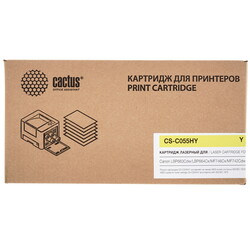 Изображение товара Картридж лазерный Cactus CS-C055HY желтый, с чипом