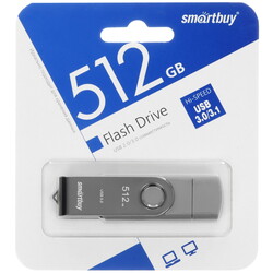Изображение товара Память OTG USB Flash 512 ГБ SmartBuy Twist Dual [SB512GB3DUOTWK]