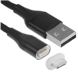 Изображение товара Кабель круглый JETACCESS Lightning 8-pin - USB 2.0 Type-A черный 2 м