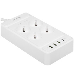 Изображение товара Сетевой фильтр Skyline USP-430 белый