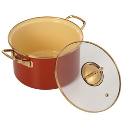 Изображение товара Кастрюля Rashel Gold R-03322 5 л 22 см оранжевый