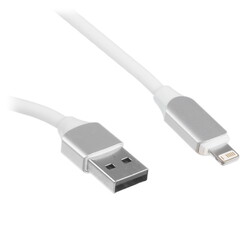 Изображение товара Кабель круглый DEPPA Lightning 8-pin - USB 2.0 Type-A белый 1.2 м