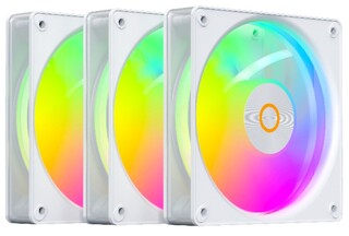 Изображение товара Комплект вентиляторов Ocypus Gamma F12 Elite ARGB [Gamma-F12-WH3AM00E-GL] белый
