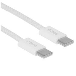 Изображение товара Кабель круглый TTEC USB Type-C - USB Type-C белый 1 м
