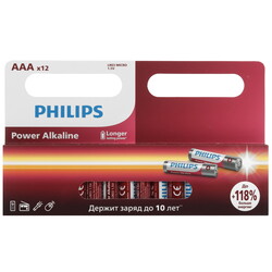 Изображение товара Батарейка Philips LR03P12W/51 AAA (LR03/FR03)