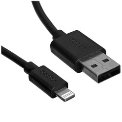 Изображение товара Кабель круглый DEPPA Lightning 8-pin - USB 2.0 Type-A черный 2 м