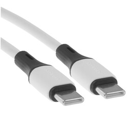 Изображение товара Кабель круглый Borofone USB Type-C - USB Type-C белый 1 м