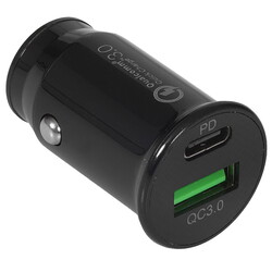 Изображение товара Автомобильное ЗУ Cablexpert MP3A-UC-CAR23 черный