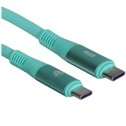 Изображение товара Кабель круглый BY USB Type-C - USB Type-C бирюзовый 1 м