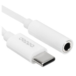 Изображение товара Кабель   Deppa USB Type-C - jack 3.5 мм белый