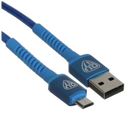 Изображение товара Кабель круглый BY micro USB - USB 2.0 Type-A синий 2 м