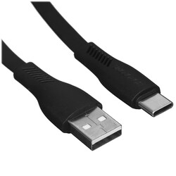 Изображение товара Кабель плоский Borofone USB Type-C - USB 2.0 Type-A черный 1 м