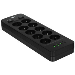 Изображение товара Сетевой фильтр AGNI TP-FO4U10E-C черный